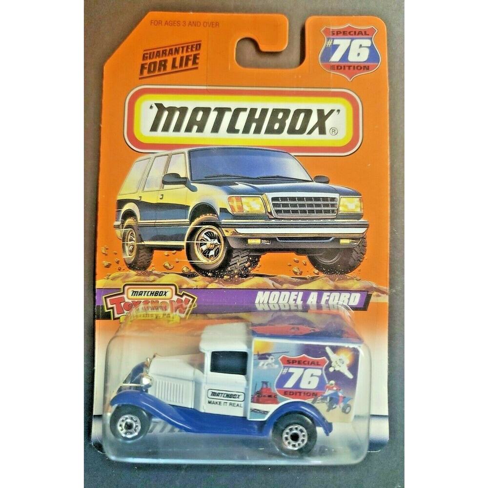 1998 Matchbox Ford Model A #76 White Delivery Truck Toy Show Hershey, PA HW4